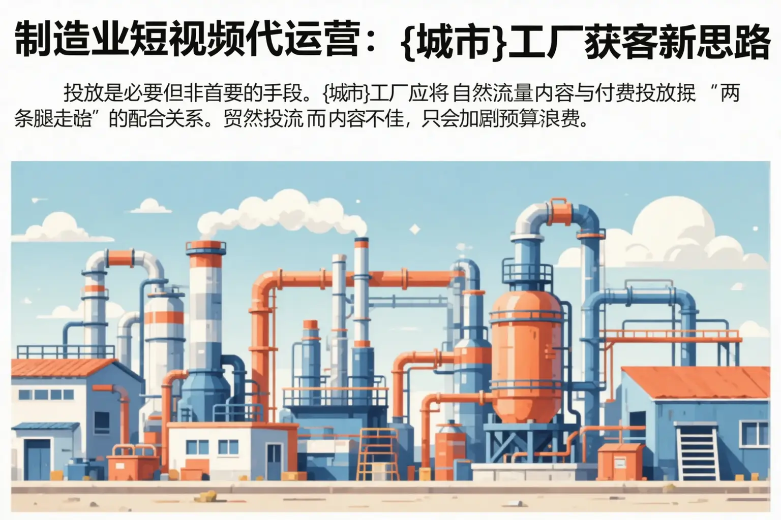制造业短视频代运营:翼城工厂获客新思路